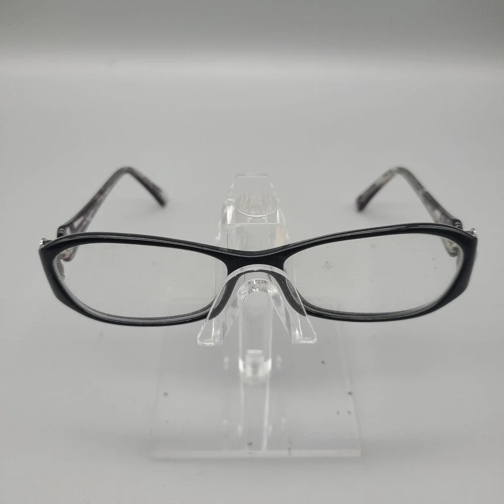Emilio Pucci EP2610 Black Purple Pattern Eyeglasses Frames Italy 53-15-130